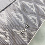 Dior Safari Bag With Strap Dior Gray CD Diamond Canvas 22x15x6 cm - 4