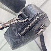 Dior Safari Bag With Strap Dior Black CD Diamond Canvas 22x15x6 cm - 5