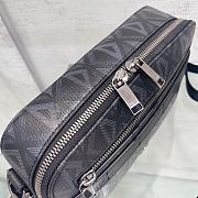 Dior Safari Bag With Strap Dior Black CD Diamond Canvas 22x15x6 cm - 4