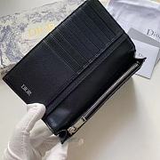 Dior Vertical Long Wallet Beige/Black Dior Oblique Jacquard 18.5x9.5 cm - 6