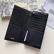 Dior Vertical Long Wallet Beige/Black Dior Oblique Jacquard 18.5x9.5 cm - 5