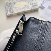 Dior Vertical Long Wallet Beige/Black Dior Oblique Jacquard 18.5x9.5 cm - 3