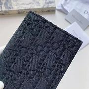 Dior Vertical Long Wallet Black Dior Oblique Jacquard 18.5x9.5 cm - 2