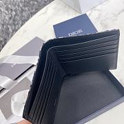 Dior Wallet Beige and Black Dior Oblique Jacquar 11.5 x 9.5 cm - 5