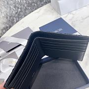 Dior Wallet Black Dior Oblique Jacquar 11.5 x 9.5 cm - 6