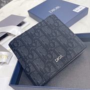 Dior Wallet Black Dior Oblique Jacquar 11.5 x 9.5 cm - 4