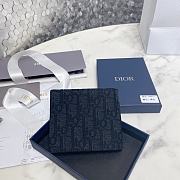 Dior Wallet Black Dior Oblique Jacquar 11.5 x 9.5 cm - 3