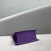 Jacquemus Le Chiquito Moyen Purple Bag 18x15.5x8 cm - 6