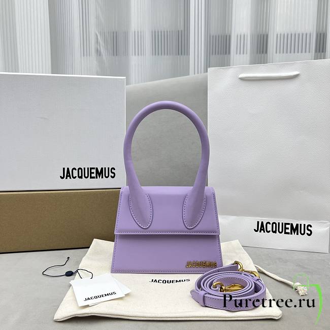 Jacquemus Le Chiquito Moyen Light Purple Bag 18x15.5x8 cm - 1