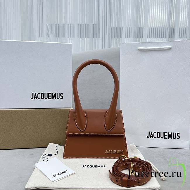 Jacquemus Le Chiquito Moyen Brown Bag 18x15.5x8 cm - 1