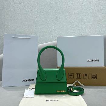 Jacquemus Le Chiquito Moyen Green Bag 18x15.5x8 cm