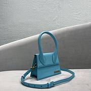 Jacquemus Le Chiquito Moyen Turquoise Bag 18x15.5x8 cm  - 3