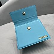 Jacquemus Le Chiquito Moyen Turquoise Bag 18x15.5x8 cm  - 2