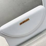 Jacquemus Le Sac Rond White Smooth Leather 26x13x6 cm - 5