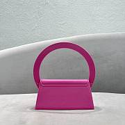 Jacquemus Le Sac Rond Pink Smooth Leather 26x13x6 cm - 2