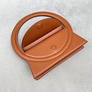 Jacquemus Le Sac Rond Brown Smooth Leather 26x13x6 cm - 5
