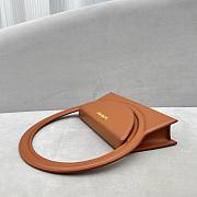 Jacquemus Le Sac Rond Brown Smooth Leather 26x13x6 cm - 3