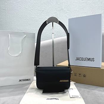 Jacquemus Le Carinu Black Smooth Leather 19x13x3.5 cm