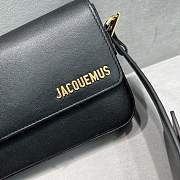 Jacquemus Le Carinu Black Smooth Leather 19x13x3.5 cm - 3