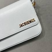 Jacquemus Le Carinu White Smooth Leather 19x13x3.5 cm - 4