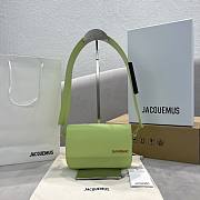 Jacquemus Le Carinu Green Smooth Leather 19x13x3.5 cm - 1