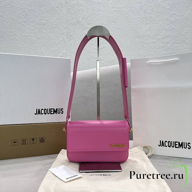 Jacquemus Le Carinu Pink Smooth Leather 19x13x3.5 cm - 1