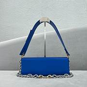 Jacquemus Le Sac CiuCiu Blue Leather 30x10.5x4.5x cm - 2