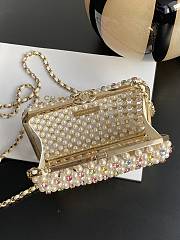 Chanel Evening Bag Glass Pearls Transparent & Multicolour AS3771  - 6