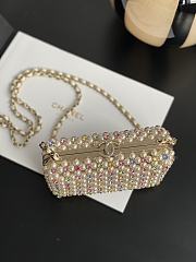 Chanel Evening Bag Glass Pearls Transparent & Multicolour AS3771  - 4