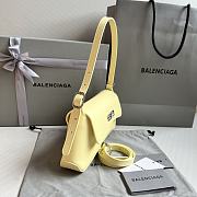 Balenciaga XX Flap Stretch BB-logo Light Yellow Leather size 27x4.8x15.5 cm - 6