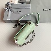 Balenciaga Gossip XS Croc-Effect Mint Leather 19x5.5x10 cm - 2
