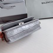 Balenciaga Gossip XS Croc-Effect Gray Leather 19x5.5x10 cm - 6