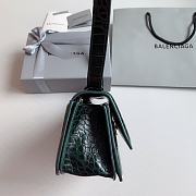 Balenciaga Gossip Small Croc-Effect Green Leather 23.5x12.4x10.4 cm - 6