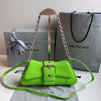 Balenciaga Lindsay Small Green Leather size 29x13x4.8 cm