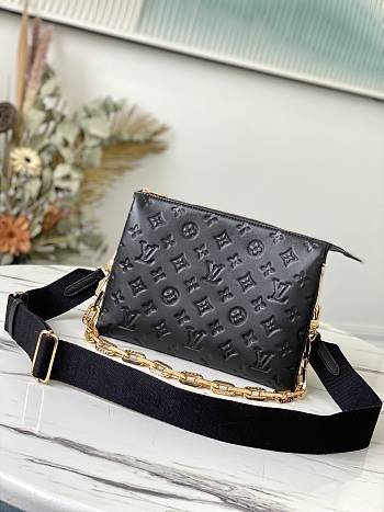 Louis Vuitton Coussin PM Black M21260 size 26 x 20 x 12
