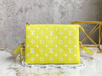 Louis Vuitton Coussin PM Yellow M20843 size 26 x 20 x 12 cm