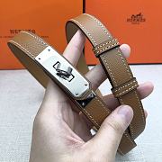 Kelly 18 Belt Brown Epsom Leather - 2