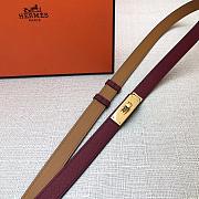 Kelly 18 Belt Burgundy Epsom Leather - 6