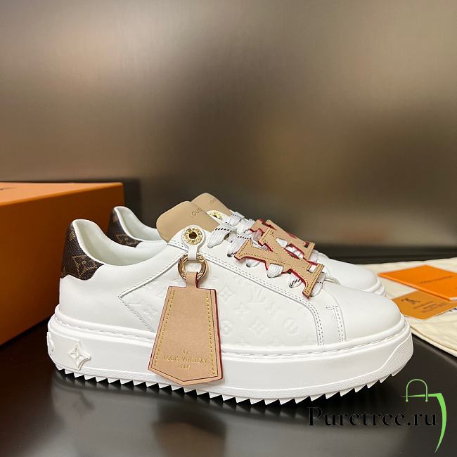 LV Time Out Sneaker Ecru Beige - 1