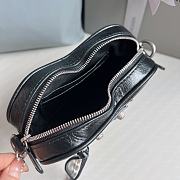 Balenciaga Le Cagole Heart Black Leather Bag 16x4x13cm - 6