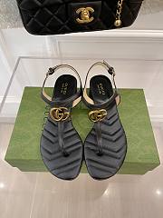 Gucci Double G Sandal Black - 1