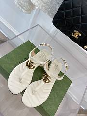 Gucci Double G Sandal White - 1