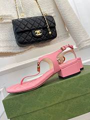 Gucci Double G Sandal Pink - 2
