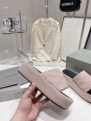 Balenciaga Platform Slide Sandal Light Pink - 4