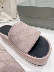 Balenciaga Platform Slide Sandal Light Pink - 3