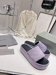 Balenciaga Platform Slide Sandal Light Purple - 6