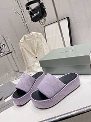 Balenciaga Platform Slide Sandal Light Purple - 5