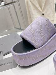 Balenciaga Platform Slide Sandal Light Purple - 3