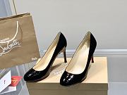 Christian Louboutin Dolly Pump Black Patent Calf Leather 85mm - 1