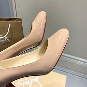 Christian Louboutin Dolly Pump Nude Patent Calf Leather 85mm - 2